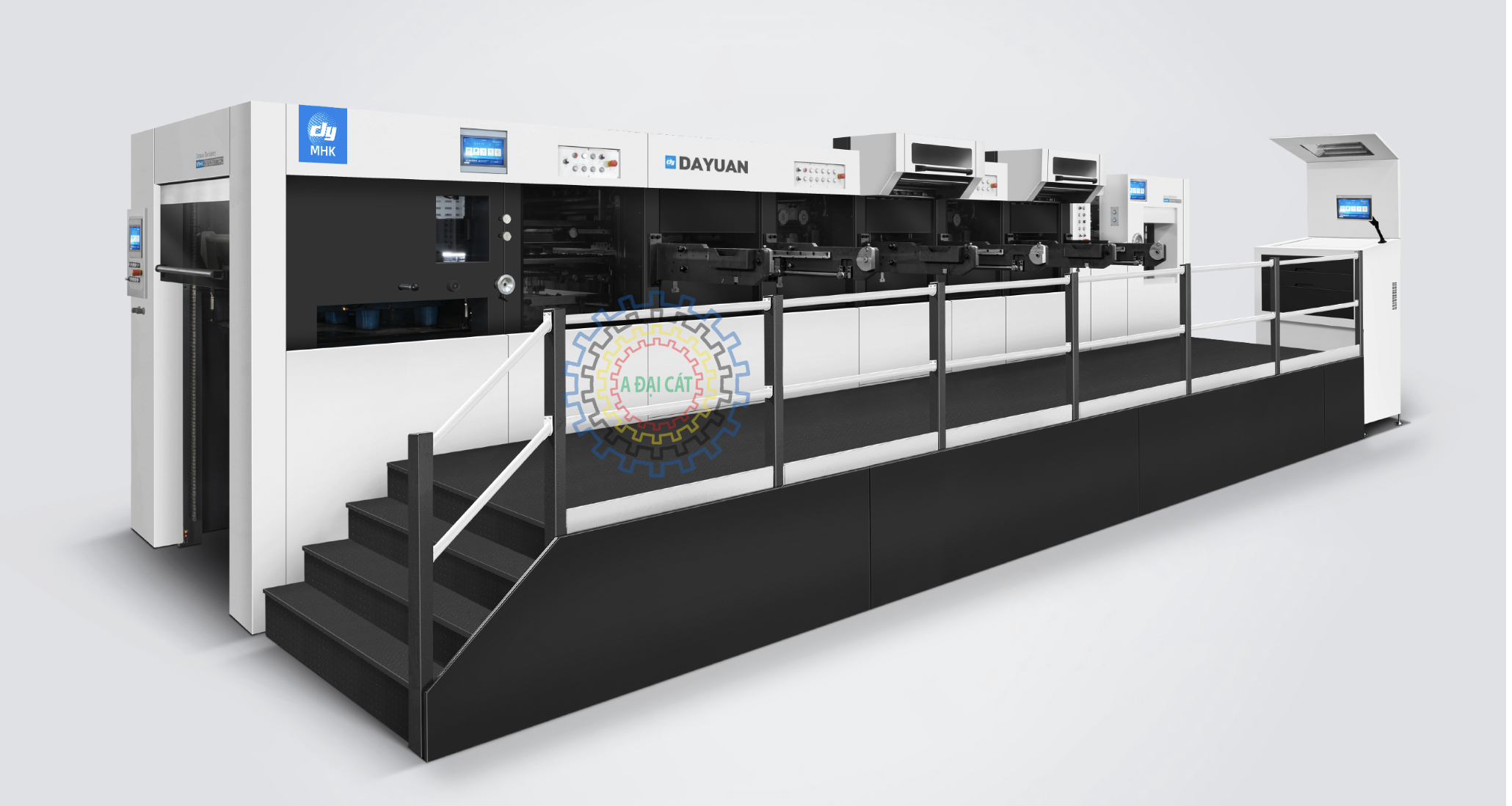 Máy cắt bế và dập nóng kép ba đơn vị MHK 3S1050TTRC/MHK-3S1050TRMC (Máy ép nhũ)